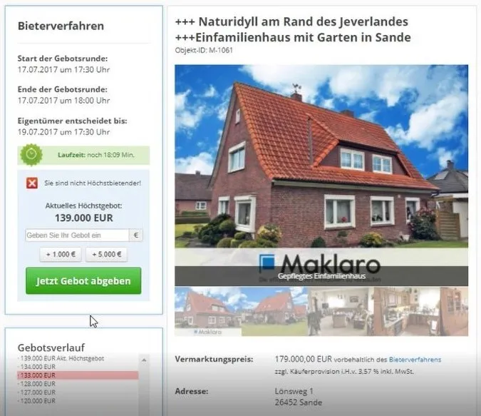 Beispiel Bieterverfahren