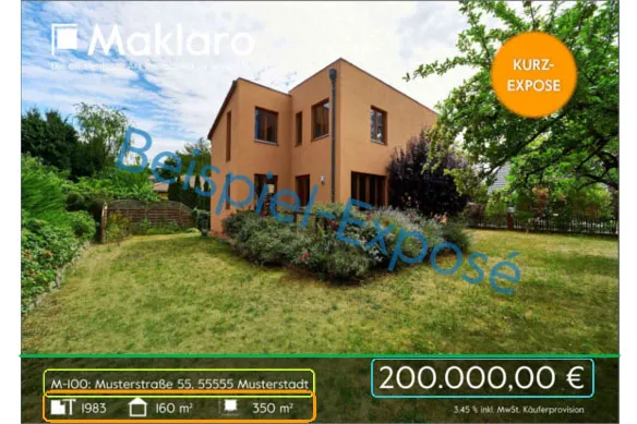 Gestaltung der Exposé-Titelseite am Beispiel des Beispiel-Exposes