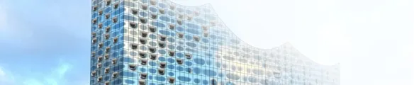 Banner für Hamburg mit Elbphilharmonie